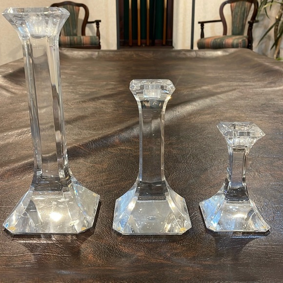 Set of 3 candlesticks - Picture 1 of 4